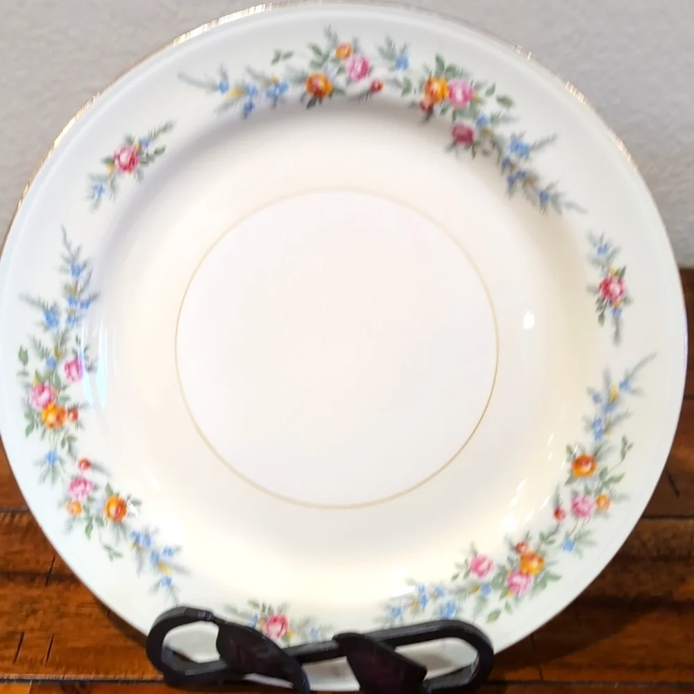 4 Vintage Homer Laughlin Eggshell Nautilus Ferndale China Dinner Plates 10